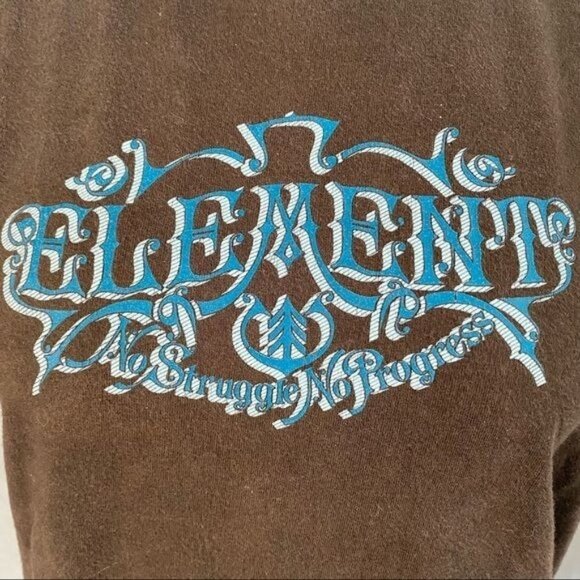 Vintage Element No Struggle No Progress Graphic Skate Snow Board T-Shirt Size XL - Picture 4 of 11